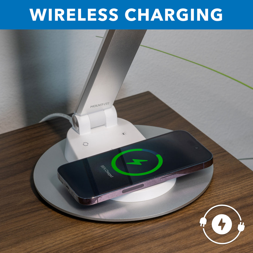 LED Desk Lamp with Wireless Charging