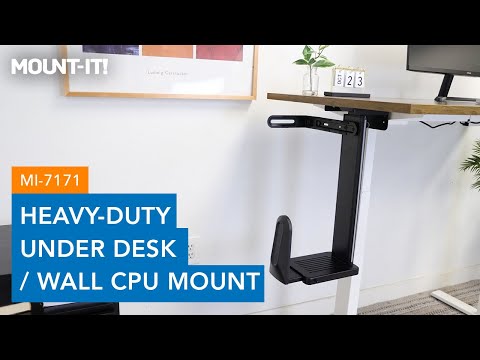 Heavy-Duty Under Desk / Wall CPU Mount