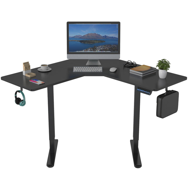 Height Adjustable Corner Sit-Stand Desk