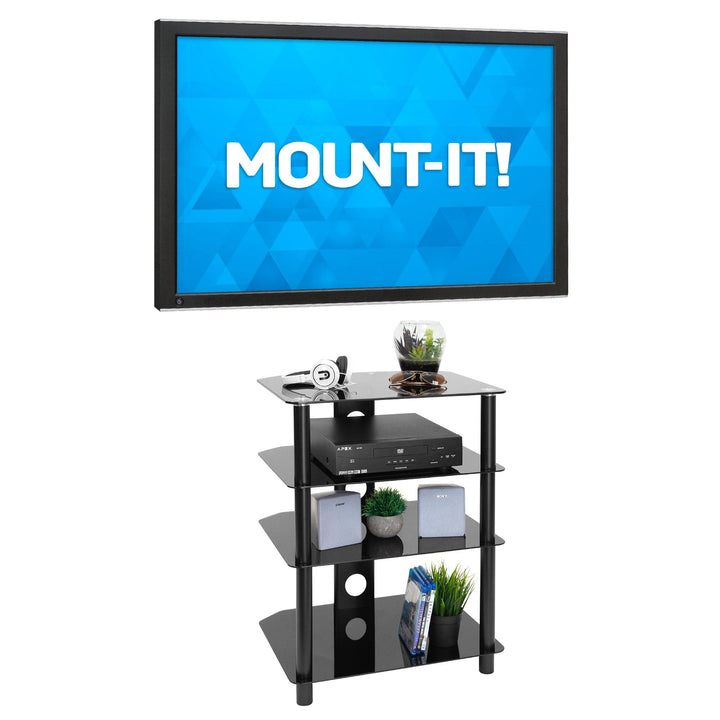 Four Tiered A/V Component TV Stand - Mount-It!