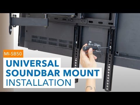 Universal Soundbar Mount Brackets for TV and Wall Installation