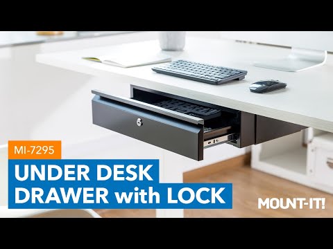 Under Desk Drawer with Lock