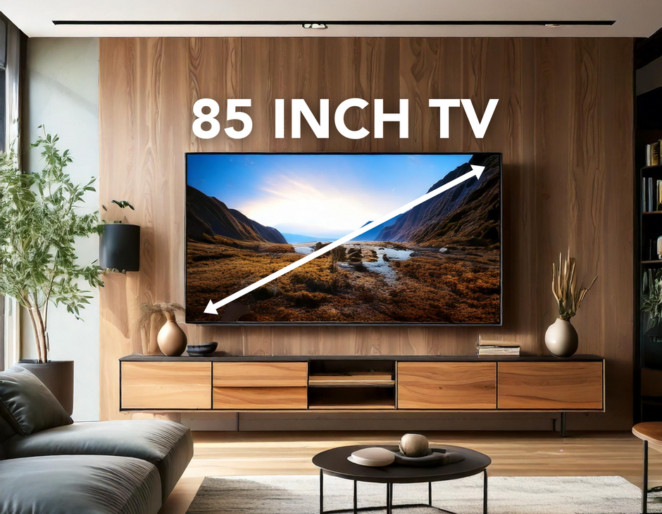 85 inch tv dimensions