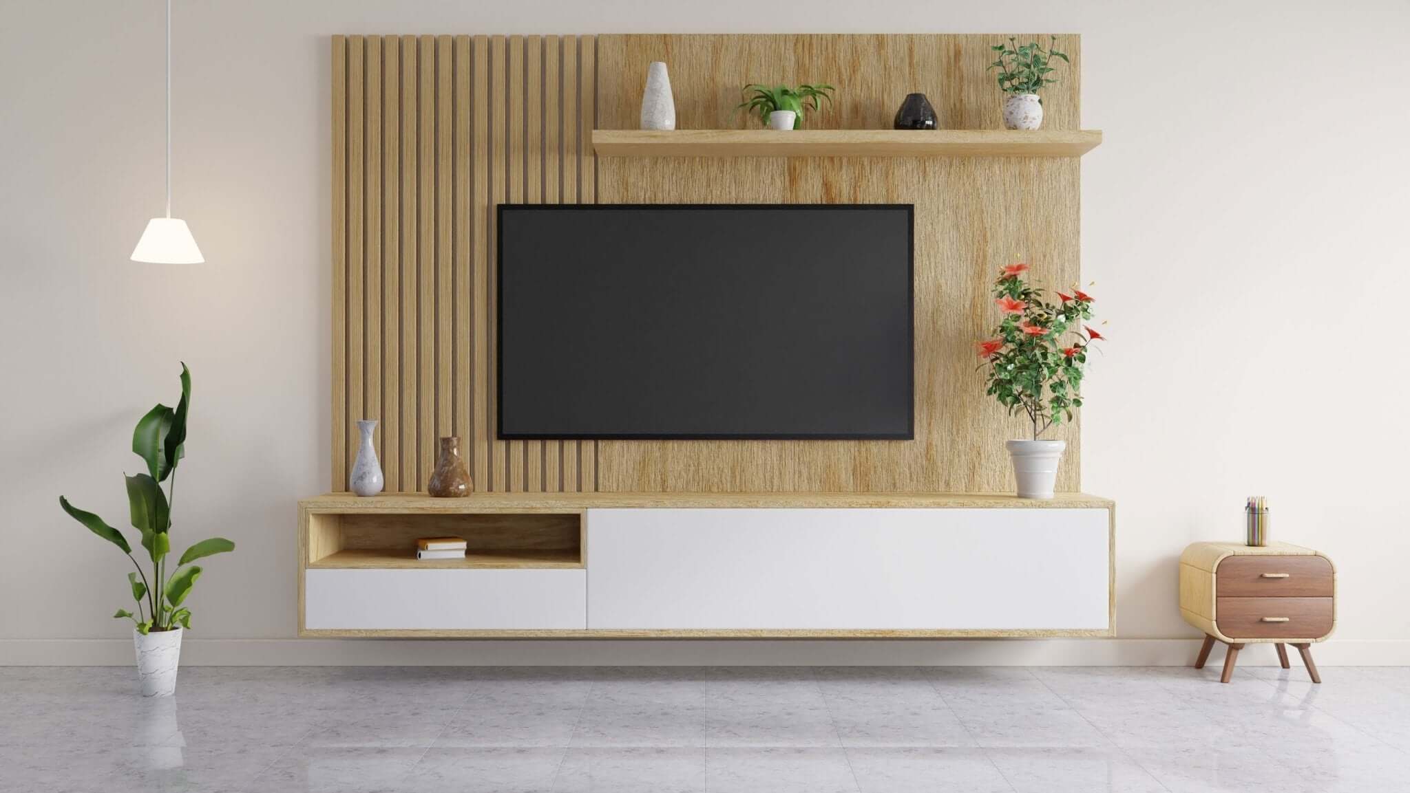 How to Decorate Around Your Wall Mounted TV