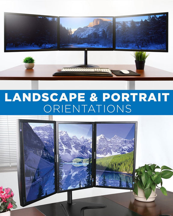 Triple Monitor Mounts & Arms | 3 Monitor Desk Mount Solutions – Mount-It!