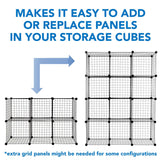 Storage Crate - 24 Piece Storage Cube Connector - Mount-It! - WI-4010