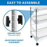 Storage - 3-Tier Rolling Utility Cart - Mount-It! - MI-7860