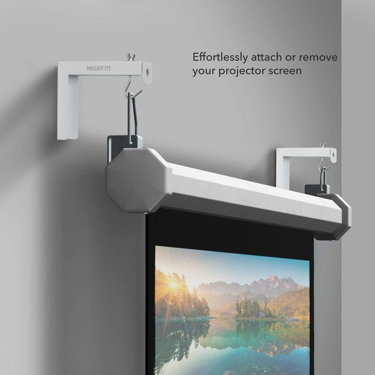 Projector Mount - 6" Universal Projector Screen Mount - Wall or Ceiling Installation - Mount-It! -