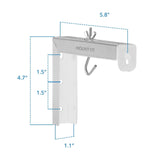 Projector Mount - 6" Universal Projector Screen Mount - Wall or Ceiling Installation - Mount-It! -