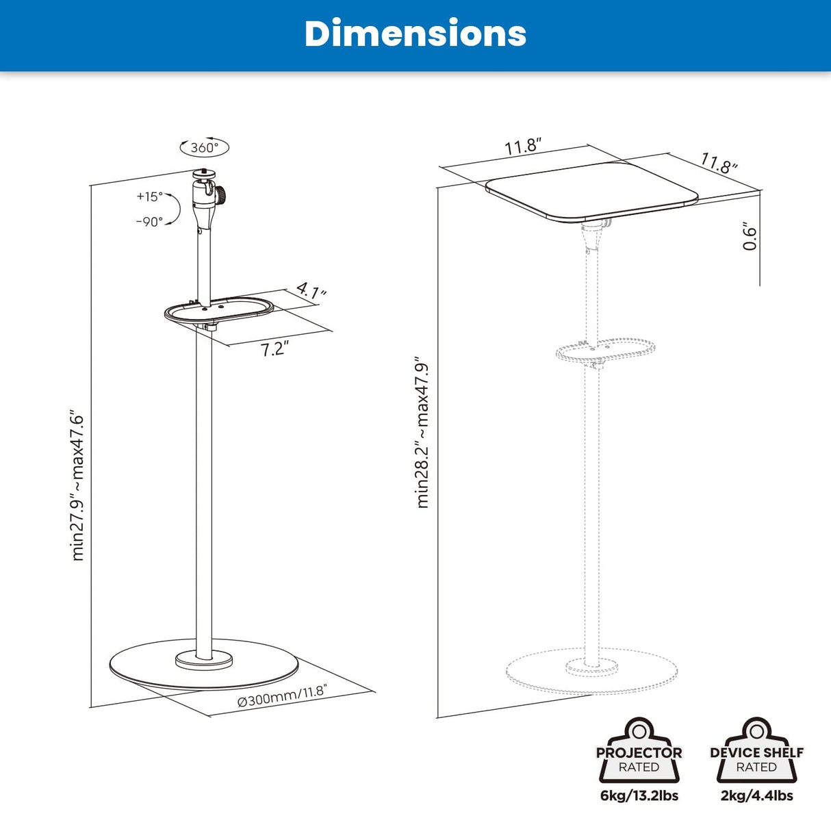 Dual Use Projector Stand