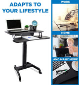 Electric Mobile Standing Desk - Mount-It!