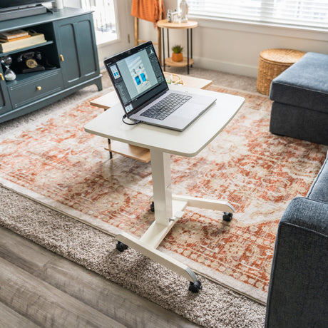 Height Adjustable Rolling Laptop Desk