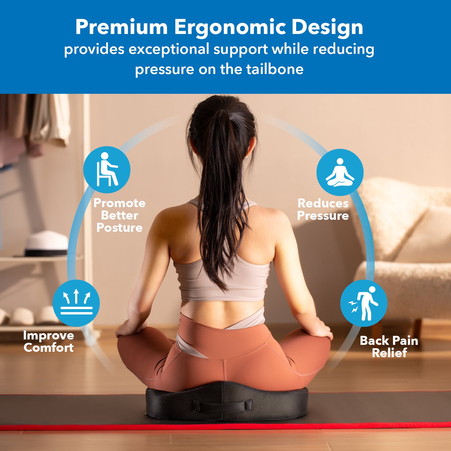 Ergo Collection Ergonomic Seat Cushion | Mount It!