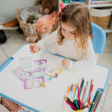 Kids Desk and Chair Set for Ages 3-10