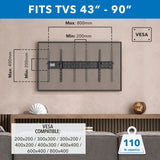 Heavy Duty Tilting TV Wall Mount