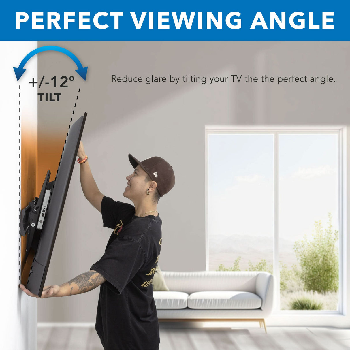 Heavy Duty Tilting TV Wall Mount