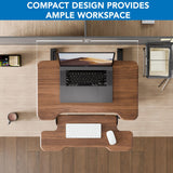 Compact Standing Desk Converter with 30" Desktop