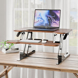 Compact Standing Desk Converter with 30" Desktop