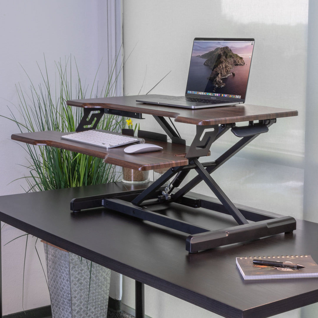 Compact Standing Desk Converter with 30" Desktop