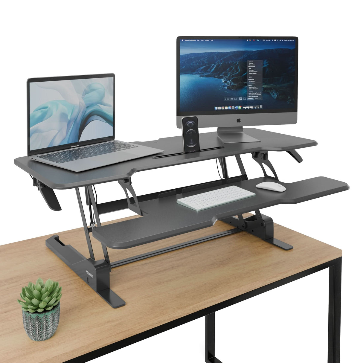 Large Standing Desk Converter with 47" Desktop