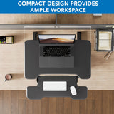 Compact Standing Desk Converter with 30" Desktop