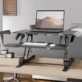 Compact Standing Desk Converter with 30" Desktop