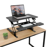 Compact Standing Desk Converter with 30" Desktop