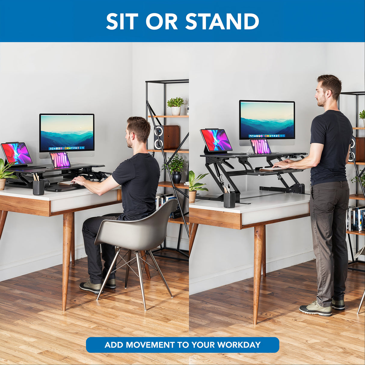 Standing Desk Converter with 38" Desktop