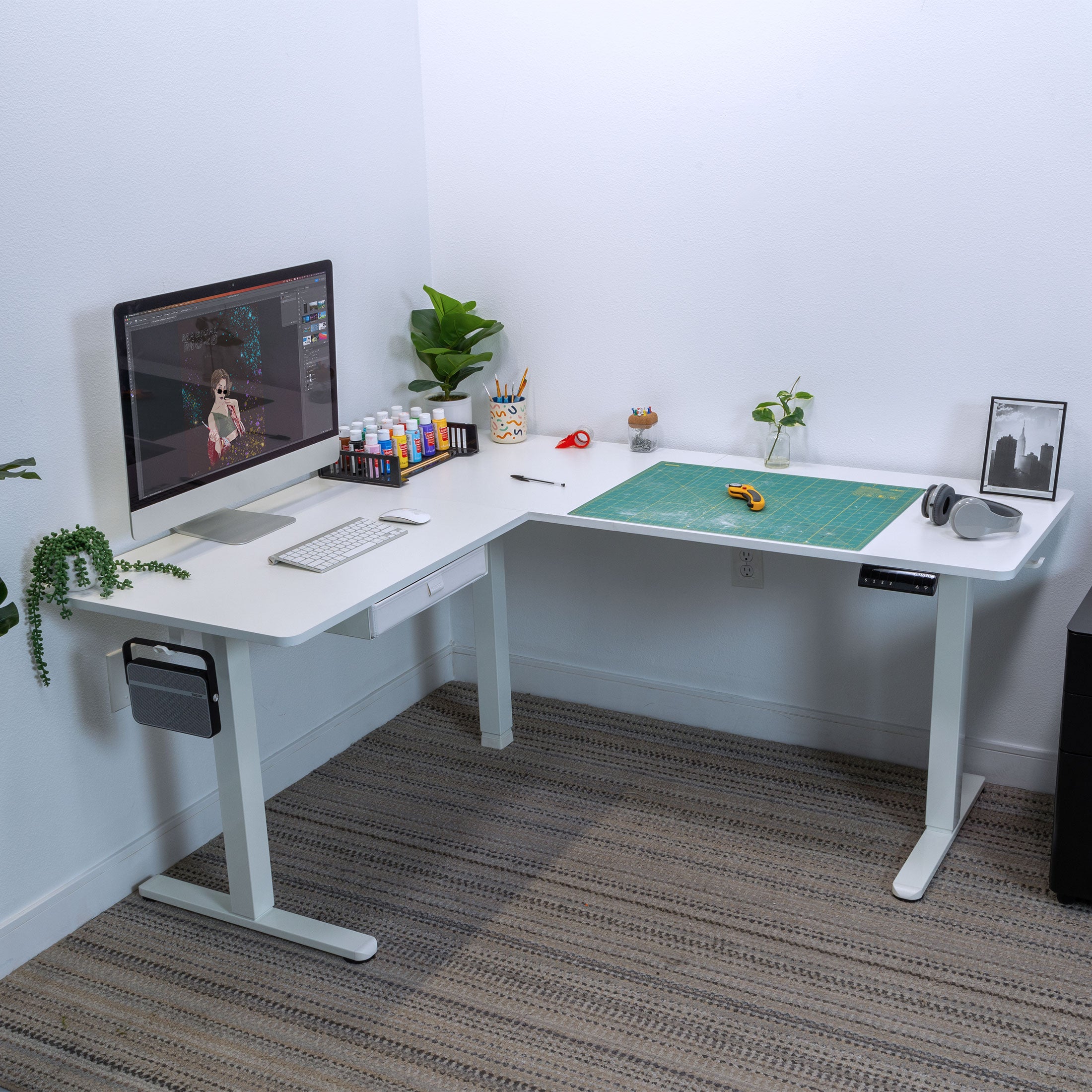 Large Electric Corner Standing Desk