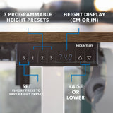 Large Electric Height Adjustable Corner Standing Desk