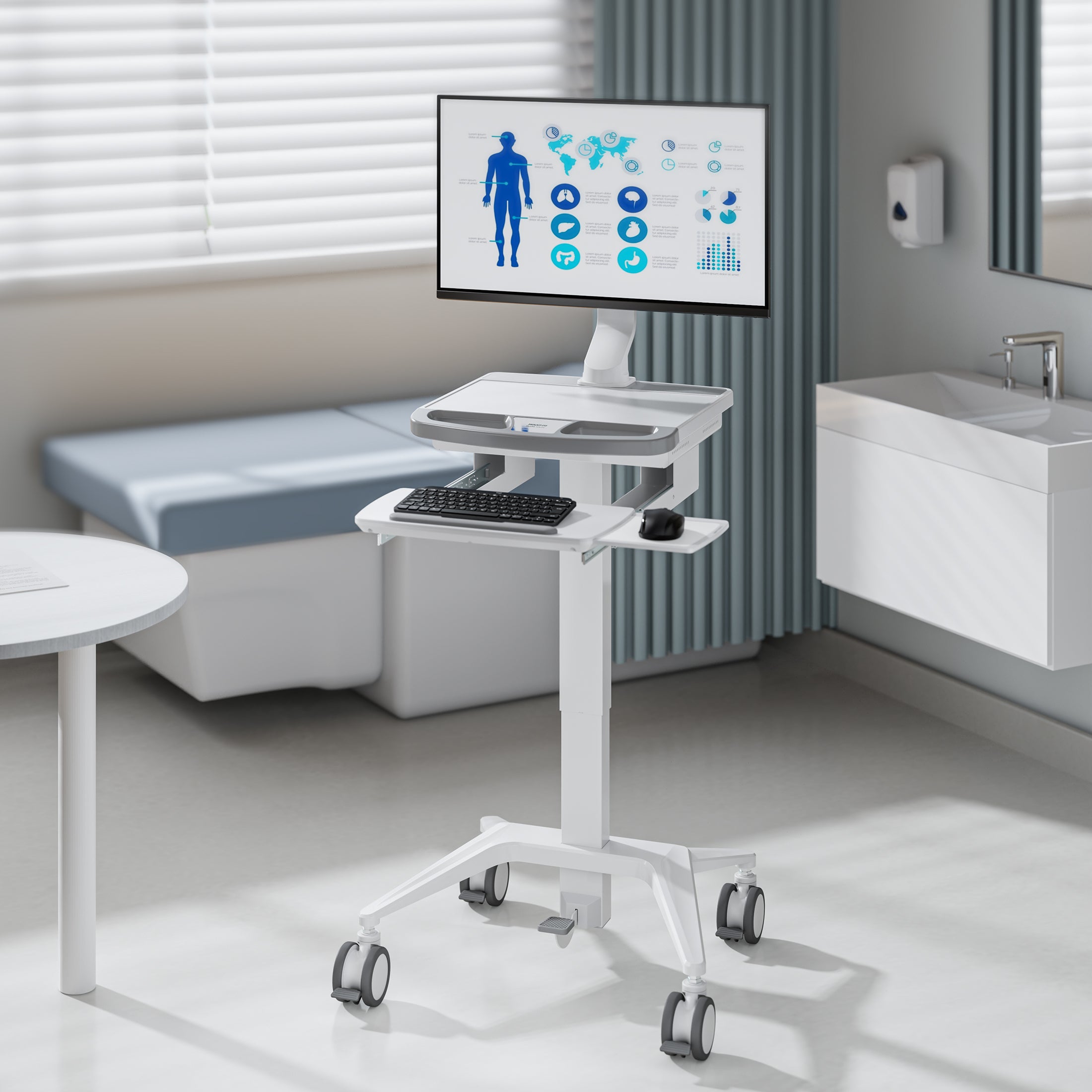 Monitor Mount for MedHub Mobile Workstations