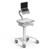 MedHub Mobile Workstation with Laptop Arm