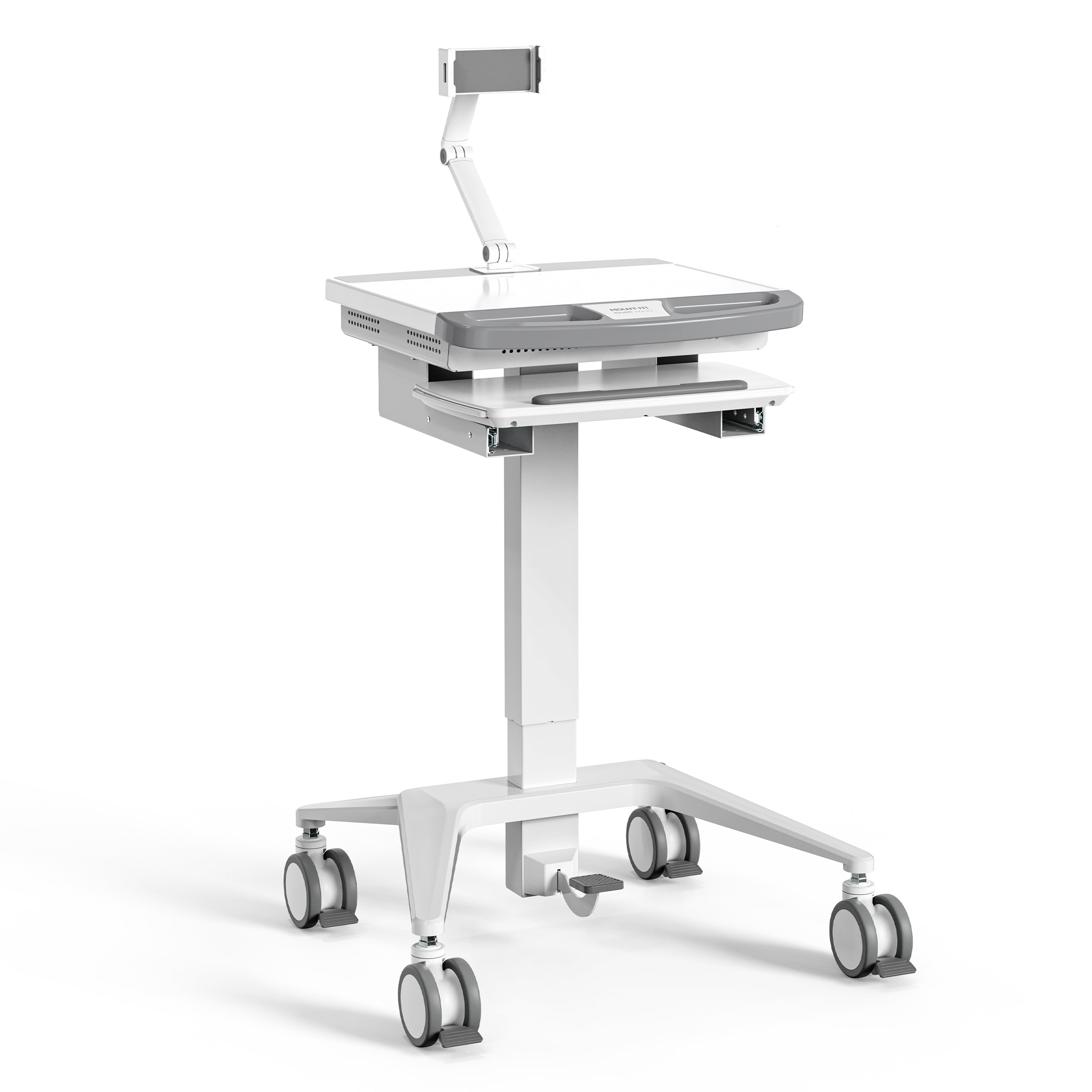 MedHub Mobile Workstation with Tablet Arm