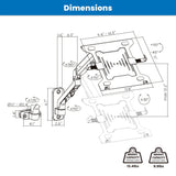 Counterbalance Laptop Arm for Wall and Pole Mounting