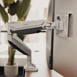 Dual Monitor Desk Mount With Gas Spring Arms