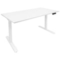 Electric Standing Desk with 55" Tabletop - White Base