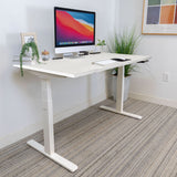 Ultimate Dual Motor Electric Standing Desk with 48" Tabletop - White Base