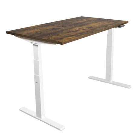 Ultimate Dual Motor Electric Standing Desk with 55" Tabletop - White Base