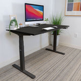 Ultimate Dual Motor Electric Standing Desk with 55" Tabletop - Black Base