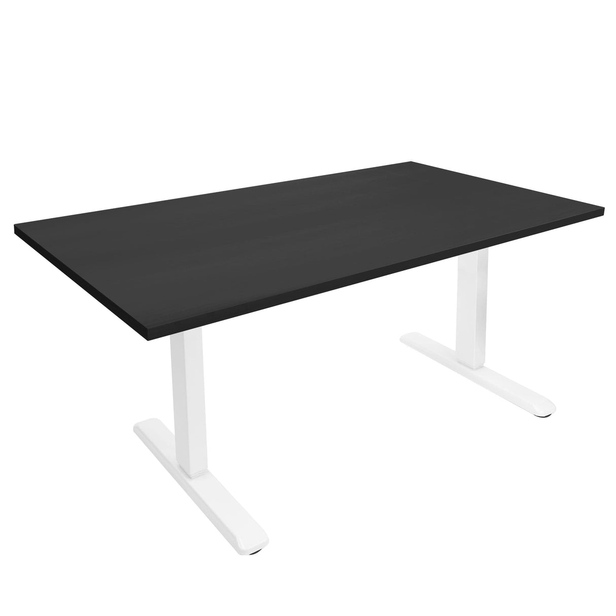 Electric Standing Desk with 55" Tabletop - White Base