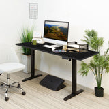 Electric Standing Desk with 55" Tabletop - Black Base