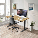 Electric Standing Desk with 55" Tabletop - Black Base