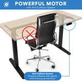 Electric Standing Desk with 55" Tabletop - Black Base