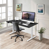 Dual Motor Electric Standing Desk with 55" Tabletop - White Base