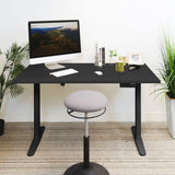 Dual Motor Electric Standing Desk with 55" Tabletop - Black Base