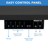 Dual Motor Electric Standing Desk with 55" Tabletop - Black Base