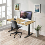 Dual Motor Electric Standing Desk with 55" Tabletop - Black Base