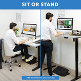 Electric Standing Desk with 48" Tabletop - Black Base