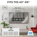 Heavy-Duty Tilt TV Wall Mount