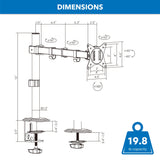 Full Motion Monitor Mount